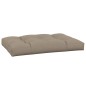 vidaXL Cojín de asiento de jardín de tela gris taupe 120x80x12 cm vidaXL Cojín de asiento de jardín de tela gris taupe 120x80x12 cm