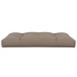 vidaXL Cojín de asiento de jardín de tela gris taupe 120x80x12 cm vidaXL Cojín de asiento de jardín de tela gris taupe 120x80x12 cm