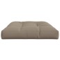 vidaXL Cojín de asiento de jardín de tela gris taupe 120x80x12 cm vidaXL Cojín de asiento de jardín de tela gris taupe 120x80x12 cm