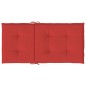 vidaXL Cojín silla jardín respaldo bajo 4 uds tela Oxford rojo vidaXL Cojín silla jardín respaldo bajo 4 uds tela Oxford rojo