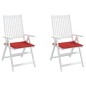 vidaXL Cojines de silla de jardín 2 uds tela Oxford rojo 50x50x3 cm vidaXL Cojines de silla de jardín 2 uds tela Oxford rojo 50x50x3 cm
