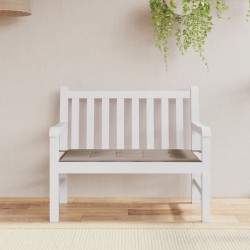 vidaXL Cojín de banco de jardín tela Oxford gris taupé 100x50x3 cm