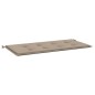 vidaXL Cojín de banco de jardín tela Oxford gris taupé 100x50x3 cm vidaXL Cojín de banco de jardín tela Oxford gris taupé 100x50x3 cm