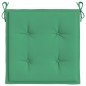 vidaXL Cojines de silla de jardín 4 uds tela verde 40x40x3 cm vidaXL Cojines de silla de jardín 4 uds tela verde 40x40x3 cm