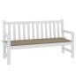 vidaXL Cojín de banco de jardín tela Oxford gris taupé 150x50x3 cm vidaXL Cojín de banco de jardín tela Oxford gris taupé 150x50x3 cm
