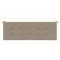 vidaXL Cojín de banco de jardín tela Oxford gris taupé 150x50x3 cm vidaXL Cojín de banco de jardín tela Oxford gris taupé 150x50x3 cm