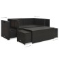 vidaXL Set muebles de jardín 6 piezas y cojines ratán sintético marrón vidaXL Set muebles de jardín 6 piezas y cojines ratán sintético marrón
