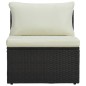 vidaXL Set muebles de jardín 6 piezas y cojines ratán sintético marrón vidaXL Set muebles de jardín 6 piezas y cojines ratán sintético marrón
