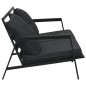 vidaXL Muebles de jardín 5 pzas y cojines de aluminio gris oscuro vidaXL Muebles de jardín 5 pzas y cojines de aluminio gris oscuro