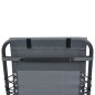 vidaXL Reposacabezas de silla de jardín textilene gris 40x7,5x15 cm vidaXL Reposacabezas de silla de jardín textilene gris 40x7,5x15 cm