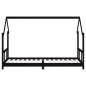 vidaXL Estructura de cama para niños madera de pino negro 90x200 cm vidaXL Estructura de cama para niños madera de pino negro 90x200 cm