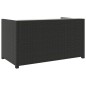 vidaXL Set muebles de jardín 5 piezas y cojines ratán sintético negro