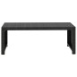 vidaXL Set muebles de jardín 5 piezas y cojines ratán sintético negro