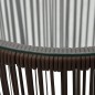 vidaXL Set mesa y sillas de jardín 3 pzas y cojines ratán PE marrón vidaXL Set mesa y sillas de jardín 3 pzas y cojines ratán PE marrón