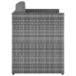 vidaXL Silla de jardín con taburete ratán sintético gris antracita vidaXL Silla de jardín con taburete ratán sintético gris antracita