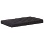 vidaXL Cojín para palés algodón negro 120x80x10 cm vidaXL Cojín para palés algodón negro 120x80x10 cm