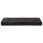 vidaXL Cojín para palés algodón negro 120x80x10 cm vidaXL Cojín para palés algodón negro 120x80x10 cm