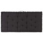 vidaXL Cojín para palés algodón negro 120x80x10 cm vidaXL Cojín para palés algodón negro 120x80x10 cm