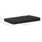 vidaXL Cojín para palés algodón negro 120x80x10 cm vidaXL Cojín para palés algodón negro 120x80x10 cm