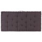 vidaXL Cojín para palés algodón gris antracita 120x80x10 cm vidaXL Cojín para palés algodón gris antracita 120x80x10 cm