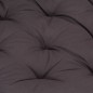 vidaXL Cojín para palés algodón gris antracita 120x80x10 cm vidaXL Cojín para palés algodón gris antracita 120x80x10 cm