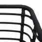 vidaXL Set de mesa y sillas de jardín 3 piezas ratán sintético negro vidaXL Set de mesa y sillas de jardín 3 piezas ratán sintético negro