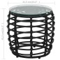 vidaXL Set de mesa y sillas de jardín 3 piezas ratán sintético negro vidaXL Set de mesa y sillas de jardín 3 piezas ratán sintético negro