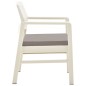 vidaXL Juego de muebles de jardín 3 piezas plástico blanco vidaXL Juego de muebles de jardín 3 piezas plástico blanco