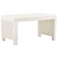 vidaXL Juego de muebles de jardín 3 piezas plástico blanco vidaXL Juego de muebles de jardín 3 piezas plástico blanco