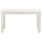 vidaXL Juego de muebles de jardín 3 piezas plástico blanco vidaXL Juego de muebles de jardín 3 piezas plástico blanco