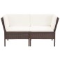 vidaXL Set muebles de jardín 8 piezas y cojines ratán sintético marrón vidaXL Set muebles de jardín 8 piezas y cojines ratán sintético marrón