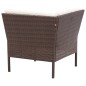 vidaXL Set muebles de jardín 8 piezas y cojines ratán sintético marrón vidaXL Set muebles de jardín 8 piezas y cojines ratán sintético marrón