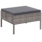 vidaXL Set de muebles de jardín 3 pzas y cojines ratán sintético gris vidaXL Set de muebles de jardín 3 pzas y cojines ratán sintético gris