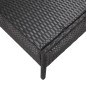 vidaXL Set de sofás de jardín 5 piezas y cojines ratán sintético negro vidaXL Set de sofás de jardín 5 piezas y cojines ratán sintético negro