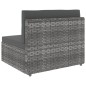 vidaXL Juego de muebles de jardín 2 piezas ratán sintético gris vidaXL Juego de muebles de jardín 2 piezas ratán sintético gris
