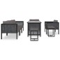 vidaXL Muebles jardín 8 pzas y cojines ratán sintético gris antracita vidaXL Muebles jardín 8 pzas y cojines ratán sintético gris antracita