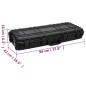 vidaXL Maletín de vuelo con ruedas PP negro 96x42x16 cm vidaXL Maletín de vuelo con ruedas PP negro 96x42x16 cm