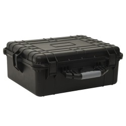 vidaXL Maletín portátil de vuelo PP negro 55x43x21 cm