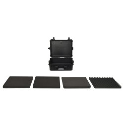 vidaXL Maletín portátil de vuelo PP negro 55x43x21 cm