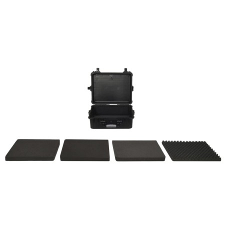 vidaXL Maletín portátil de vuelo PP negro 55x43x21 cm