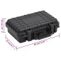 vidaXL Maletín portátil de vuelo PP negro 30x22x10 cm vidaXL Maletín portátil de vuelo PP negro 30x22x10 cm