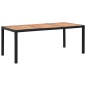 vidaXL Set comedor jardín 9 piezas ratán sintético y madera acacia negro vidaXL Set comedor jardín 9 piezas ratán sintético y madera acacia negro