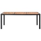 vidaXL Set comedor jardín 9 piezas ratán sintético y madera acacia negro vidaXL Set comedor jardín 9 piezas ratán sintético y madera acacia negro