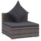vidaXL Set de sofás de jardín 7 piezas y cojines ratán sintético gris vidaXL Set de sofás de jardín 7 piezas y cojines ratán sintético gris