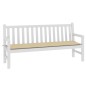 vidaXL Cojín de banco de jardín tela Oxford beige 180x50x3 cm vidaXL Cojín de banco de jardín tela Oxford beige 180x50x3 cm
