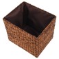 vidaXL Banco con 3 cestas hierba marina 105x40x42 cm marrón vidaXL Banco con 3 cestas hierba marina 105x40x42 cm marrón