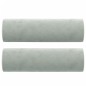 vidaXL Sofá de 2 plazas con cojines terciopelo gris claro 120 cm vidaXL Sofá de 2 plazas con cojines terciopelo gris claro 120 cm