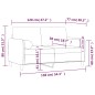 vidaXL Sofá de 2 plazas con cojines terciopelo gris claro 120 cm vidaXL Sofá de 2 plazas con cojines terciopelo gris claro 120 cm