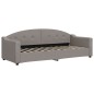 vidaXL Sofá cama tela gris taupe 80x200 cm vidaXL Sofá cama tela gris taupe 80x200 cm