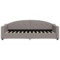 vidaXL Sofá cama tela gris taupe 80x200 cm vidaXL Sofá cama tela gris taupe 80x200 cm
